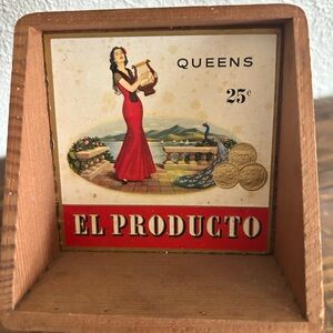 Vintage El Producto Cigar Box